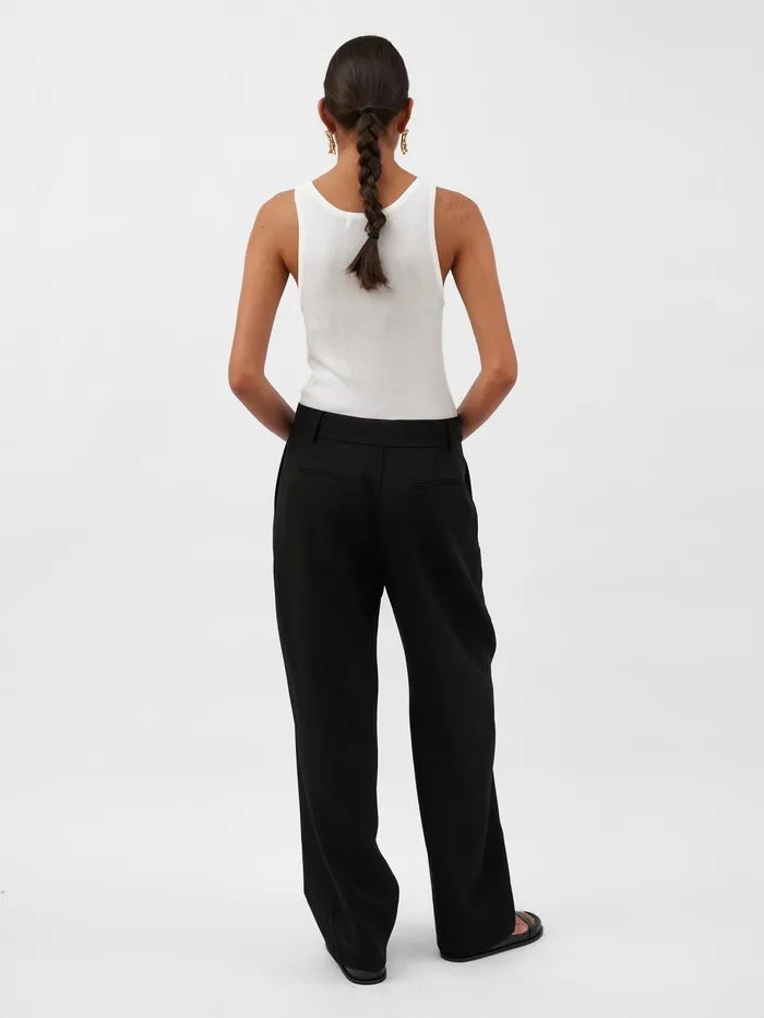 Women Harris Tapper 8211 Abel Trouser In Black Suiting The UNDONE Pants