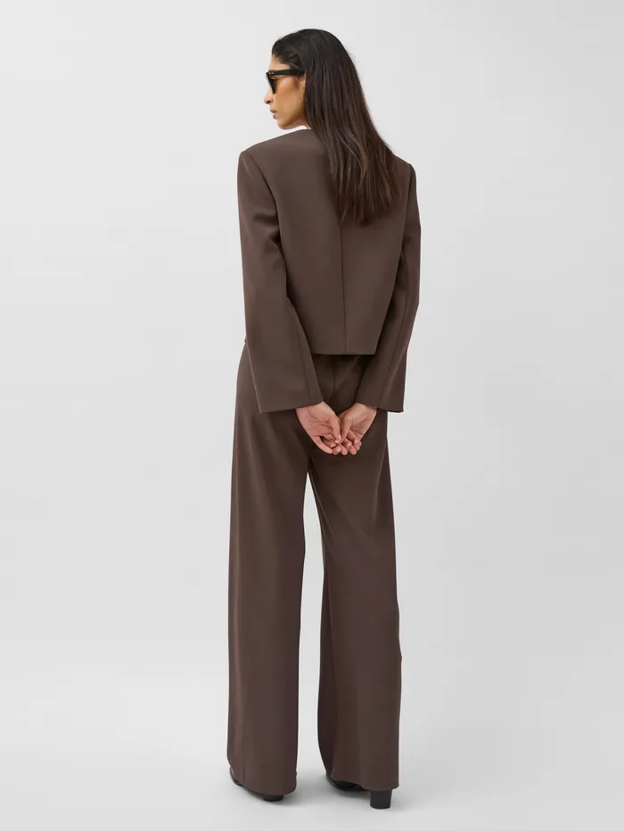 Women Harris Tapper 8211 Irving Trouser In Brown Umber The UNDONE Pants