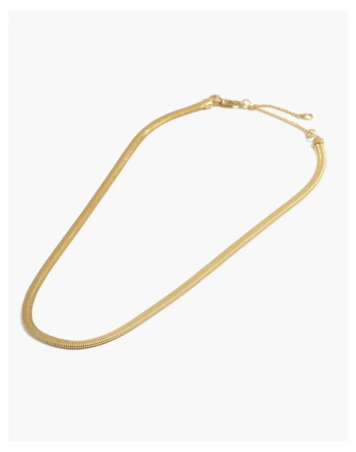 Women Herringbone Chain Necklace Vintage Gold Madewell Necklaces Women Herringbone Chain Necklace Vintage Gold Madewell Necklaces