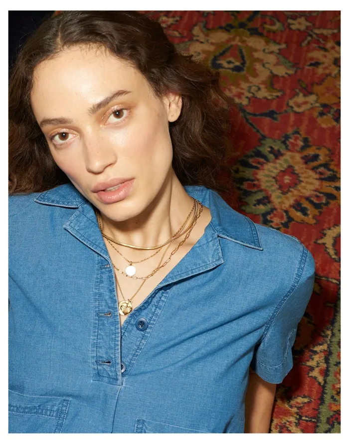 Women Herringbone Chain Necklace Vintage Gold Madewell Necklaces Women Herringbone Chain Necklace Vintage Gold Madewell Necklaces