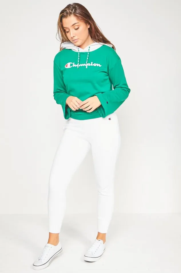 Women Hooded Sweatshirt Champion Green Brentiny Paris Sweaters and Sweatshirts