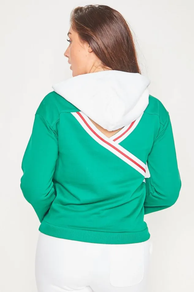 Women Hooded Sweatshirt Champion Green Brentiny Paris Sweaters and Sweatshirts Women Hooded Sweatshirt Champion Green Brentiny Paris Sweaters and Sweatshirts