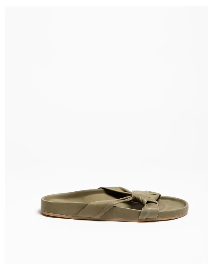 Women HUMA BLANCO Leather Cassie Sandals Olive Madewell Sandals