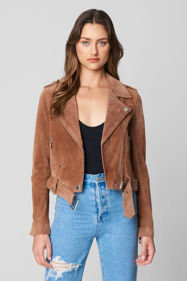 Women Jackets Blank Nyc Coffee Bean Moto Jacket Women Jackets Blank Nyc Coffee Bean Moto Jacket