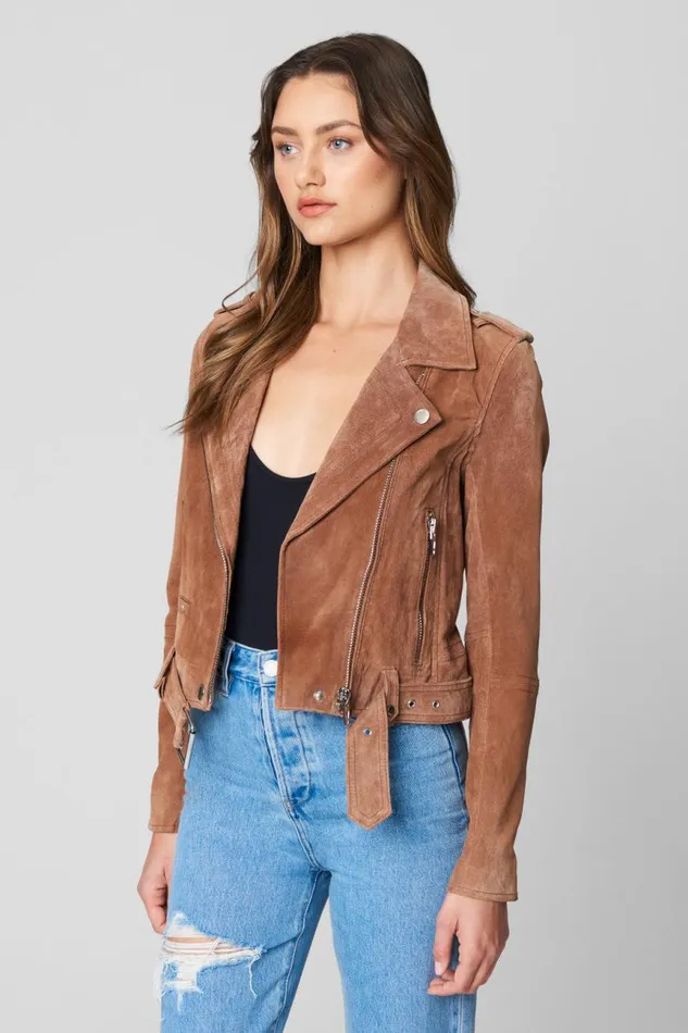 Women Jackets Blank Nyc Coffee Bean Moto Jacket Women Jackets Blank Nyc Coffee Bean Moto Jacket