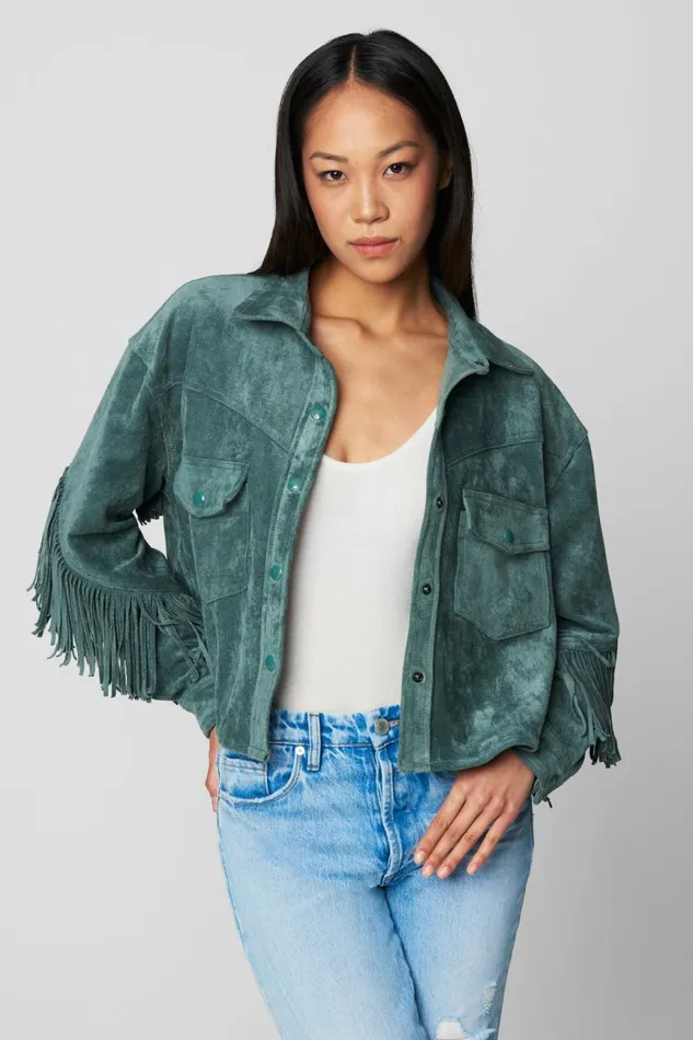 Women Jackets Blank Nyc Olive Branch Shacket Women Jackets Blank Nyc Olive Branch Shacket