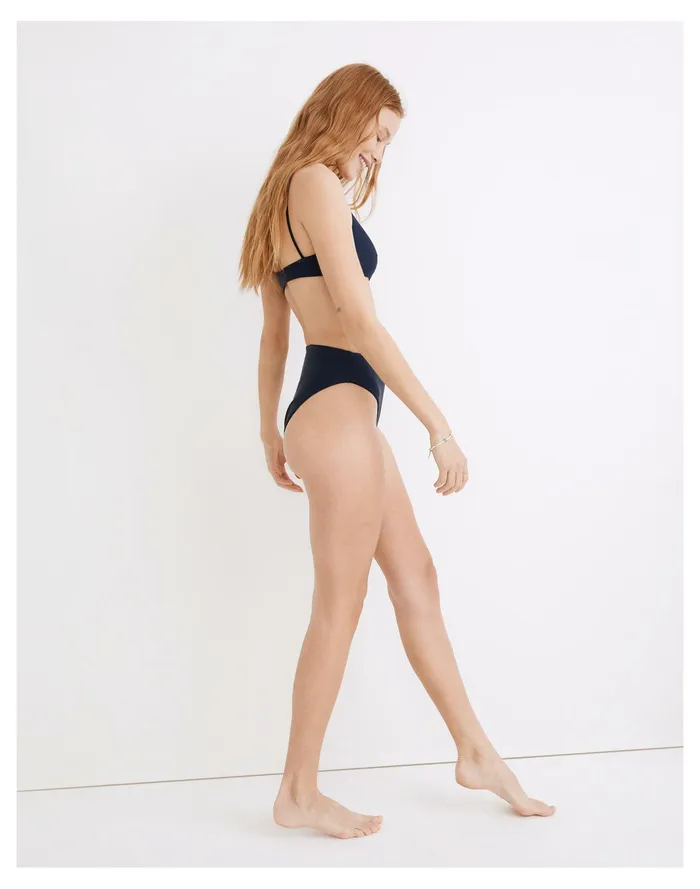 Women Jade Swim Incline Bikini Bottom Navy Madewell Swim Women Jade Swim Incline Bikini Bottom Navy Madewell Swim