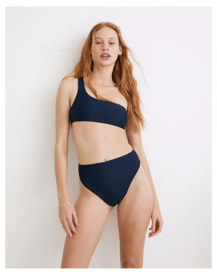 Women Jade Swim Incline Bikini Bottom Navy Madewell Swim Women Jade Swim Incline Bikini Bottom Navy Madewell Swim