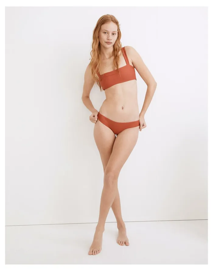Women Jade Swim Lure Bikini Bottom Terracotta Madewell Swim