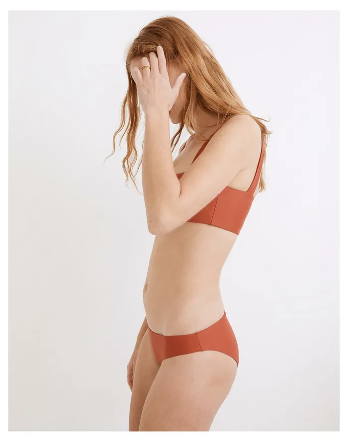 Women Jade Swim Lure Bikini Bottom Terracotta Madewell Swim Women Jade Swim Lure Bikini Bottom Terracotta Madewell Swim