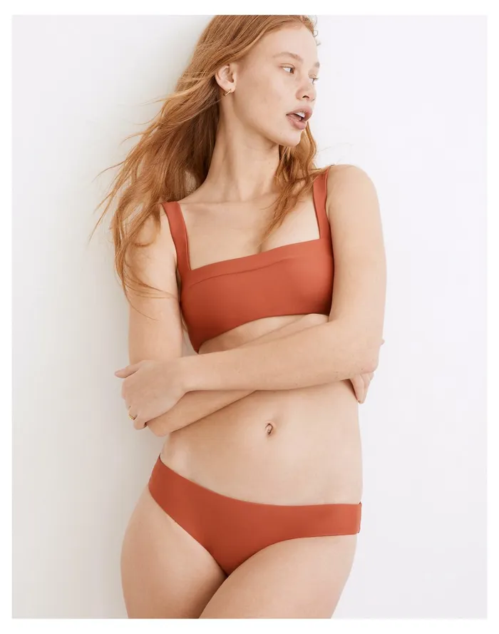 Women Jade Swim Lure Bikini Bottom Terracotta Madewell Swim Women Jade Swim Lure Bikini Bottom Terracotta Madewell Swim