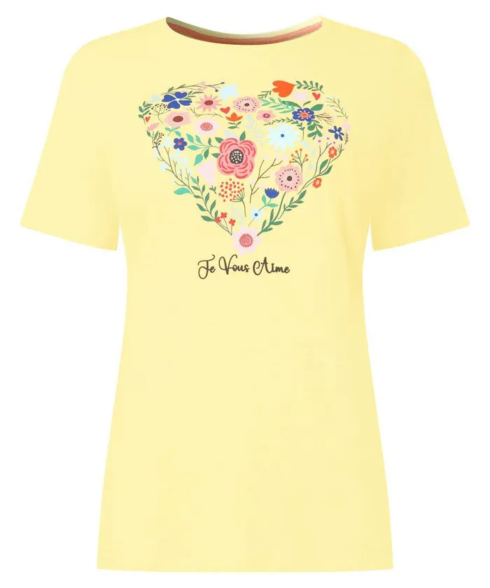 Women Joe Browns All The Love Graphic Tee Lemon Women Joe Browns All The Love Graphic Tee Lemon