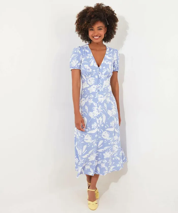 Women Joe Browns Elise Tea Dress Blue Women Joe Browns Elise Tea Dress Blue