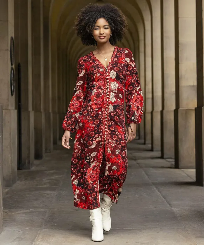 Women Joe Browns Evie Boho Dress Red Women Joe Browns Evie Boho Dress Red