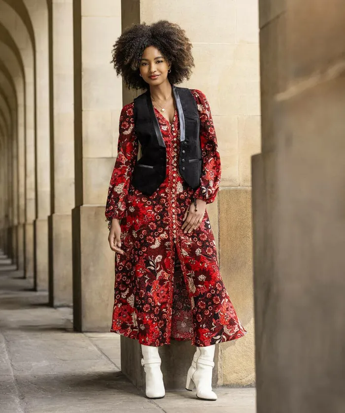 Women Joe Browns Evie Boho Dress Red Women Joe Browns Evie Boho Dress Red