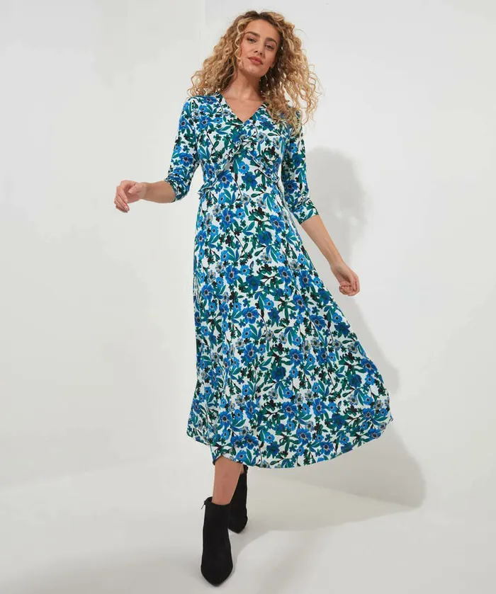 Women Joe Browns Laura Wrap Jersey Dress Blue Women Joe Browns Laura Wrap Jersey Dress Blue