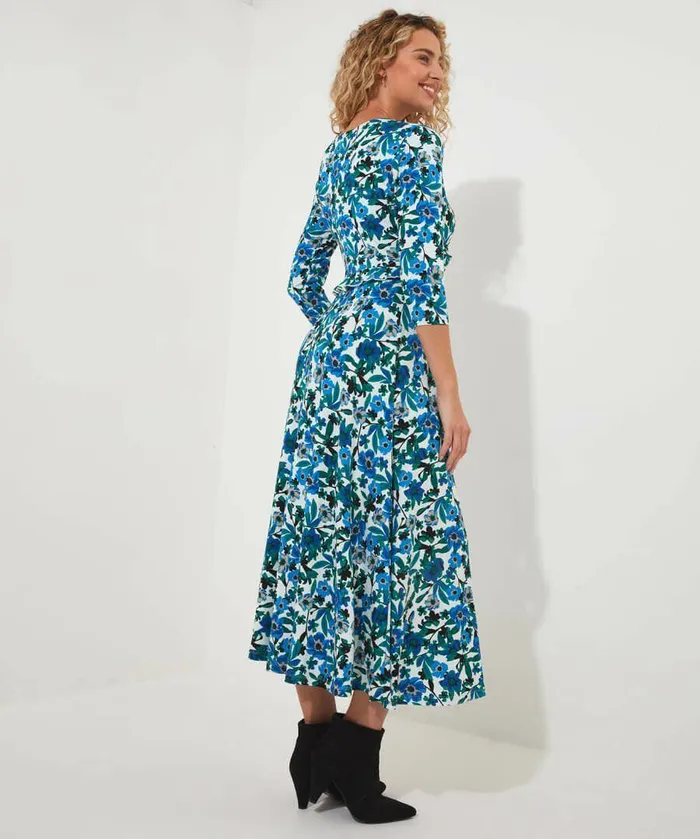 Women Joe Browns Laura Wrap Jersey Dress Blue Women Joe Browns Laura Wrap Jersey Dress Blue