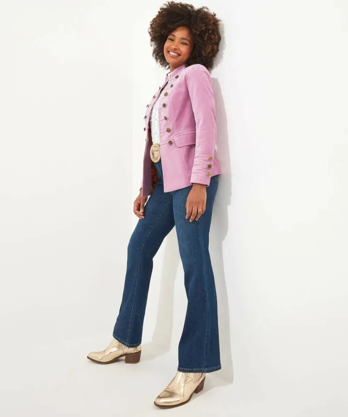 Women Joe Browns Marley Military Jacket Lilac Women Joe Browns Marley Military Jacket Lilac