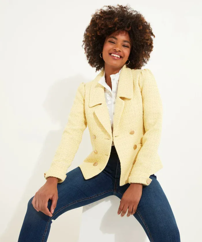 Women Joe Browns Ray Of Sunshine Retro Blazer Yellow