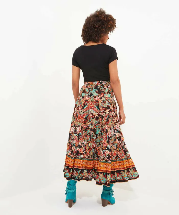 Women Joe Browns Saffron Border Skirt Multi Women Joe Browns Saffron Border Skirt Multi