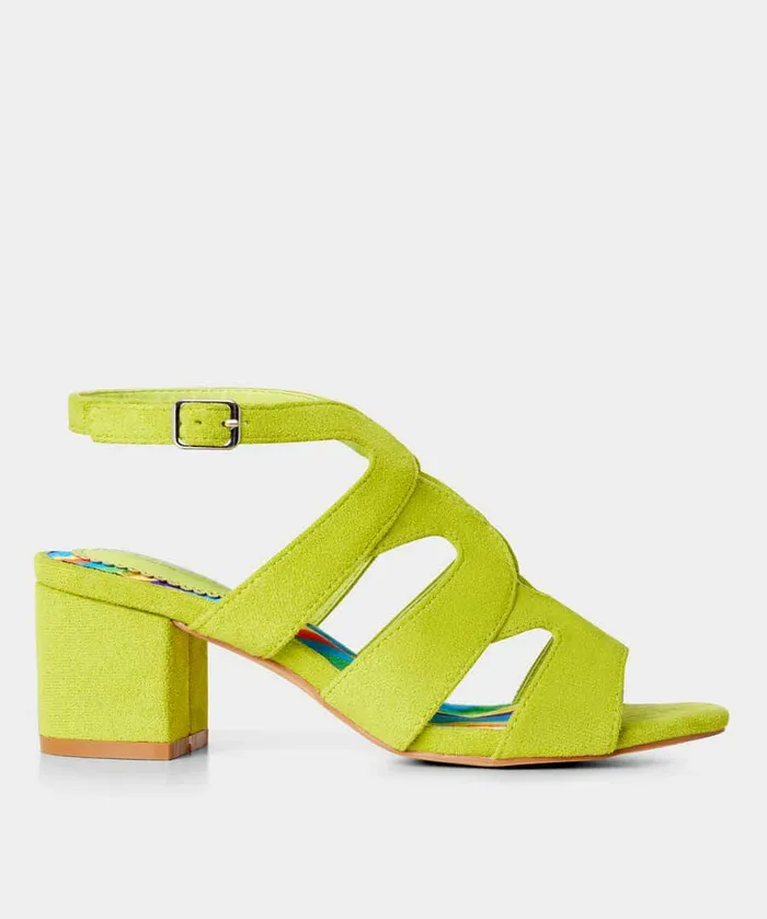 Women Joe Browns Sensational Strappy Shoes Lime