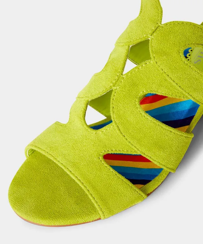 Women Joe Browns Sensational Strappy Shoes Lime Women Joe Browns Sensational Strappy Shoes Lime