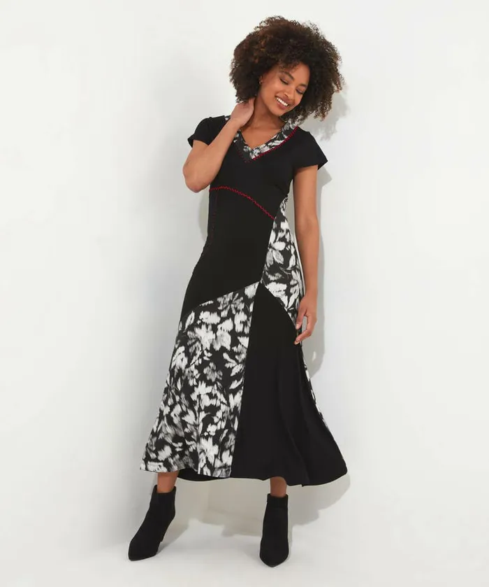 Women Joe Browns Spot The Difference Jersey Dress Black Women Joe Browns Spot The Difference Jersey Dress Black