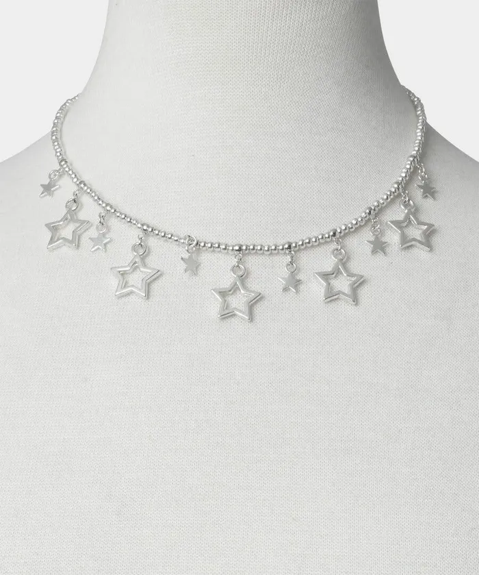 Women Joe Browns Star Gazer Silver Plate Necklace Silver