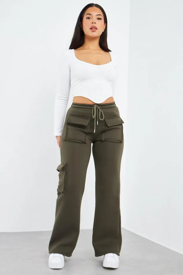 Women Jogging Kaki Poches Khaki Brentiny Paris Pants