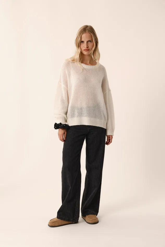Women Jumper Bulon Ecru Pull Mohair cru Des Petits Hauts Jumpers and Cardigans