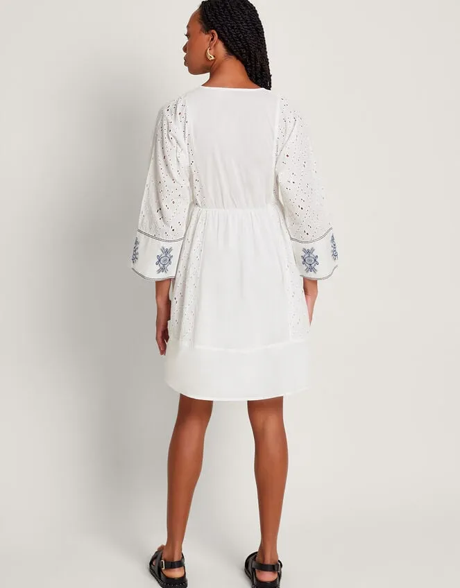 Women Katie Embroidered Kaftan Ivory Monsoon Kaftans and Kimonos