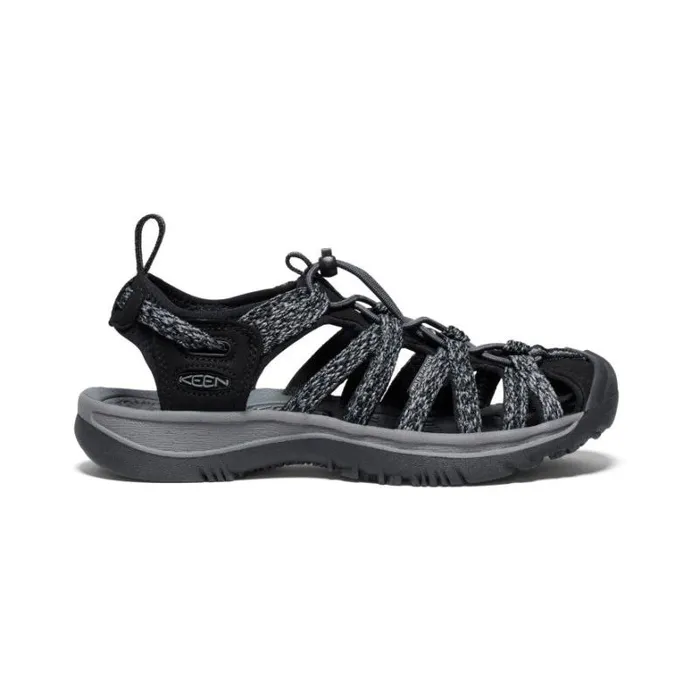 Women KEEN Hike Whisper BlackSteel Grey Closed Toe Sandal