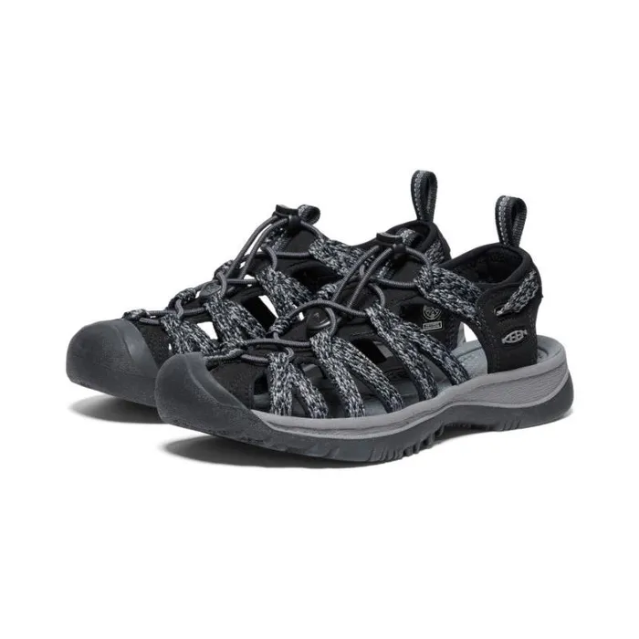 Women KEEN Hike Whisper BlackSteel Grey Closed Toe Sandal Women KEEN Hike Whisper BlackSteel Grey Closed Toe Sandal