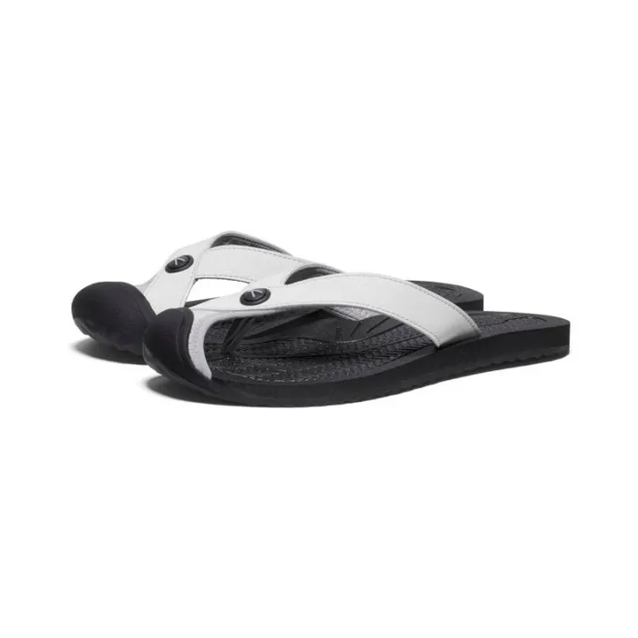 Women KEEN Sandals Barbados VaporBlack Leather FlipFlop Women KEEN Sandals Barbados VaporBlack Leather FlipFlop