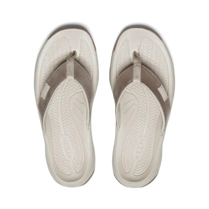 Women KEEN Sandals Kona Flip BrindleSilver Birch Leather FlipFlop Women KEEN Sandals Kona Flip BrindleSilver Birch Leather FlipFlop