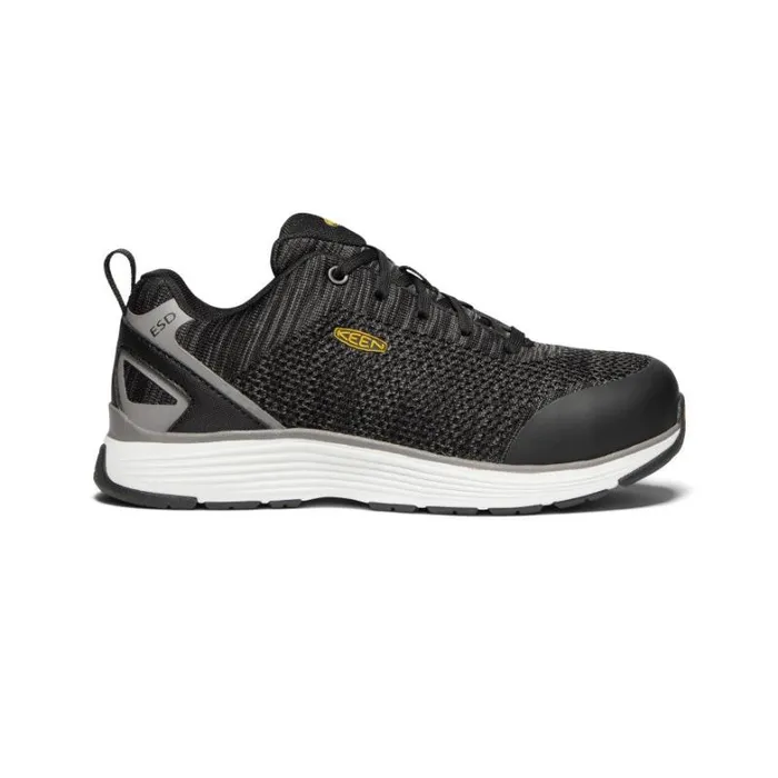 Women KEEN Shoes Sparta ESD Aluminum Toe BLACKGREY FLANNEL