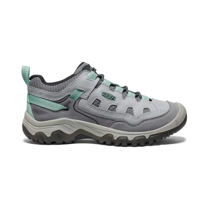 Women KEEN Shoes Targhee IV Vent AlloyGranite Green Leather Hiking Shoe
