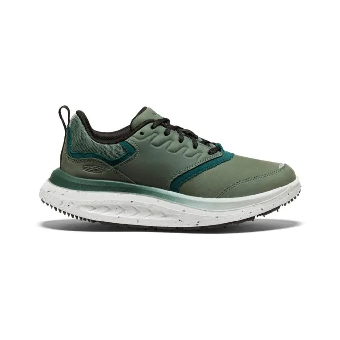 Women KEEN Shoes WK400 Leather Green Leather Walking Shoe