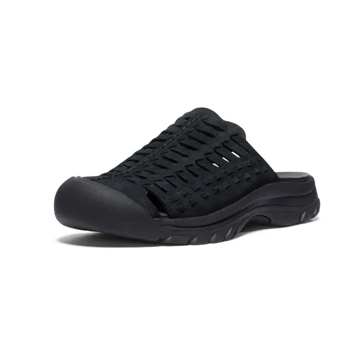 Women KEEN SlipOns San Juan II BlackBlack Leather Sandal Women KEEN SlipOns San Juan II BlackBlack Leather Sandal