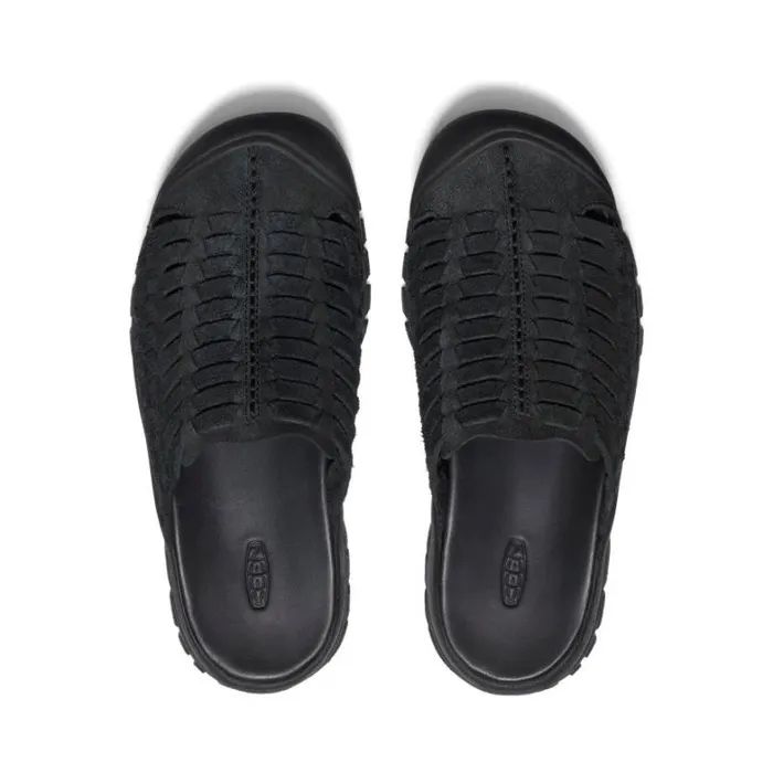 Women KEEN SlipOns San Juan II BlackBlack Leather Sandal Women KEEN SlipOns San Juan II BlackBlack Leather Sandal