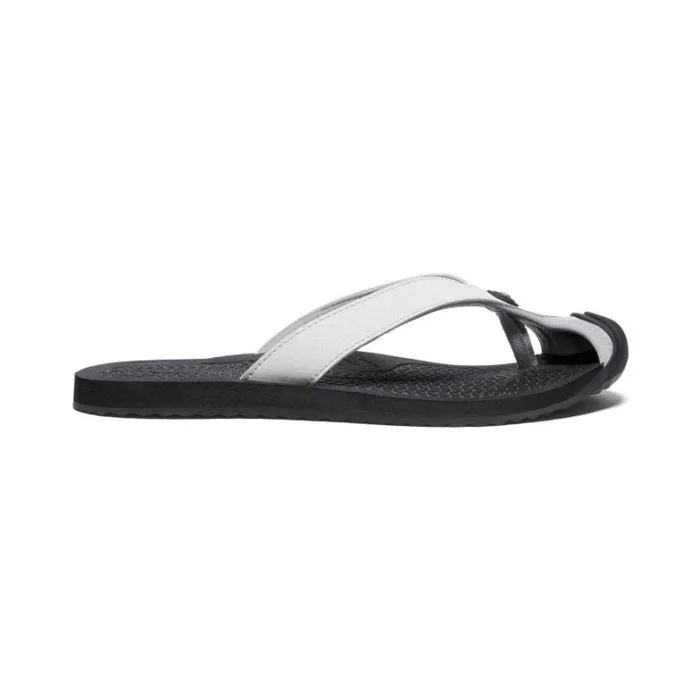 Women KEEN Water Barbados VaporBlack Leather FlipFlop