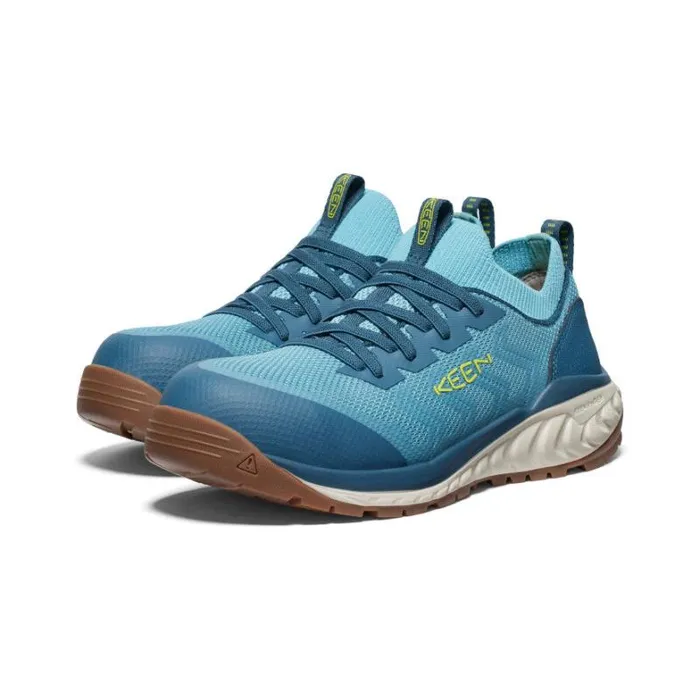 Women KEEN Work Boots and Shoes Arvada Shift CarbonFiber Toe Reef WatersLegion Blue Work Slipon Women KEEN Work Boots and Shoes Arvada Shift CarbonFiber Toe Reef WatersLegion Blue Work Slipon