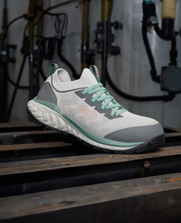 Women KEEN Work Boots and Shoes Arvada Shift CarbonFiber Toe Reef WatersLegion Blue Work Slipon Women KEEN Work Boots and Shoes Arvada Shift CarbonFiber Toe Reef WatersLegion Blue Work Slipon