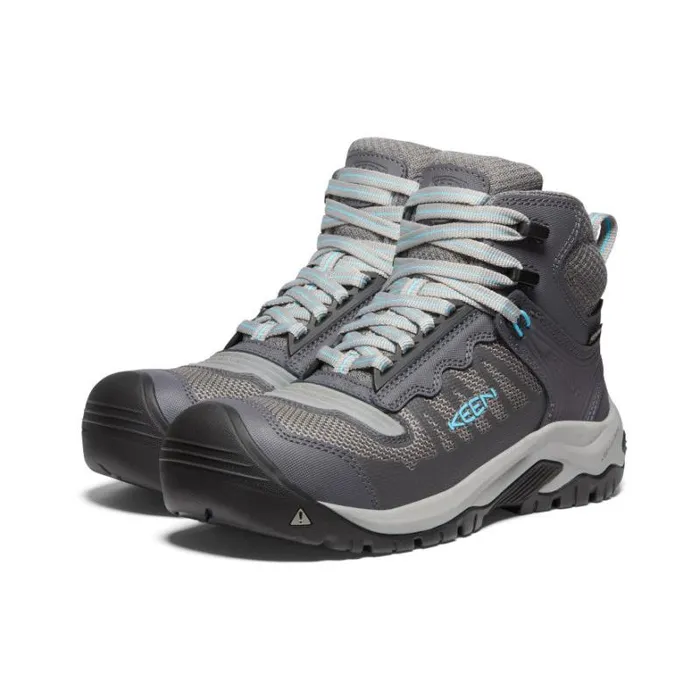 Women KEEN Work Boots and Shoes Grey Work Boots 8211 Reno Mid KBF WP Women KEEN Work Boots and Shoes Grey Work Boots 8211 Reno Mid KBF WP