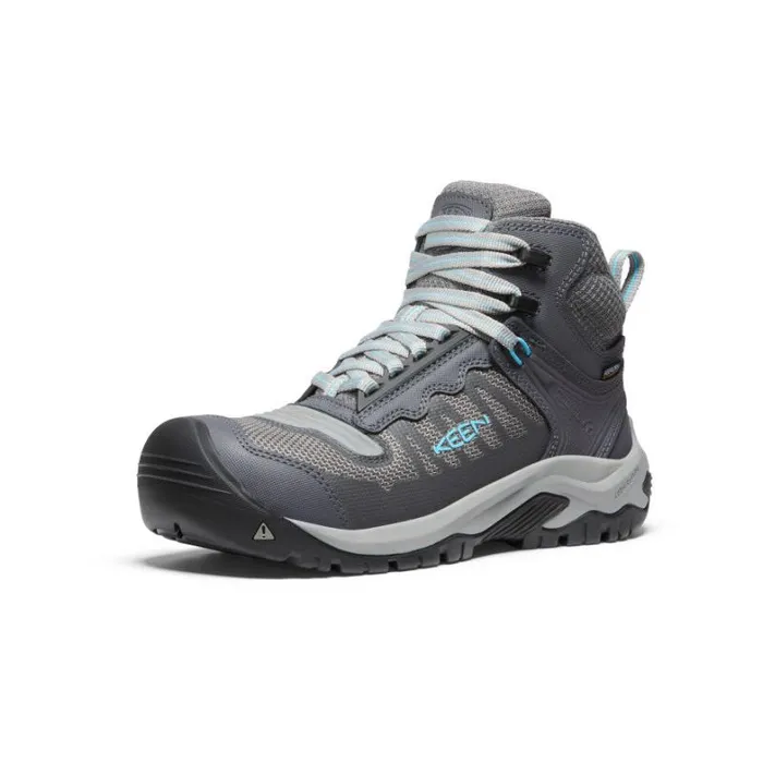 Women KEEN Work Boots and Shoes Grey Work Boots 8211 Reno Mid KBF WP Women KEEN Work Boots and Shoes Grey Work Boots 8211 Reno Mid KBF WP