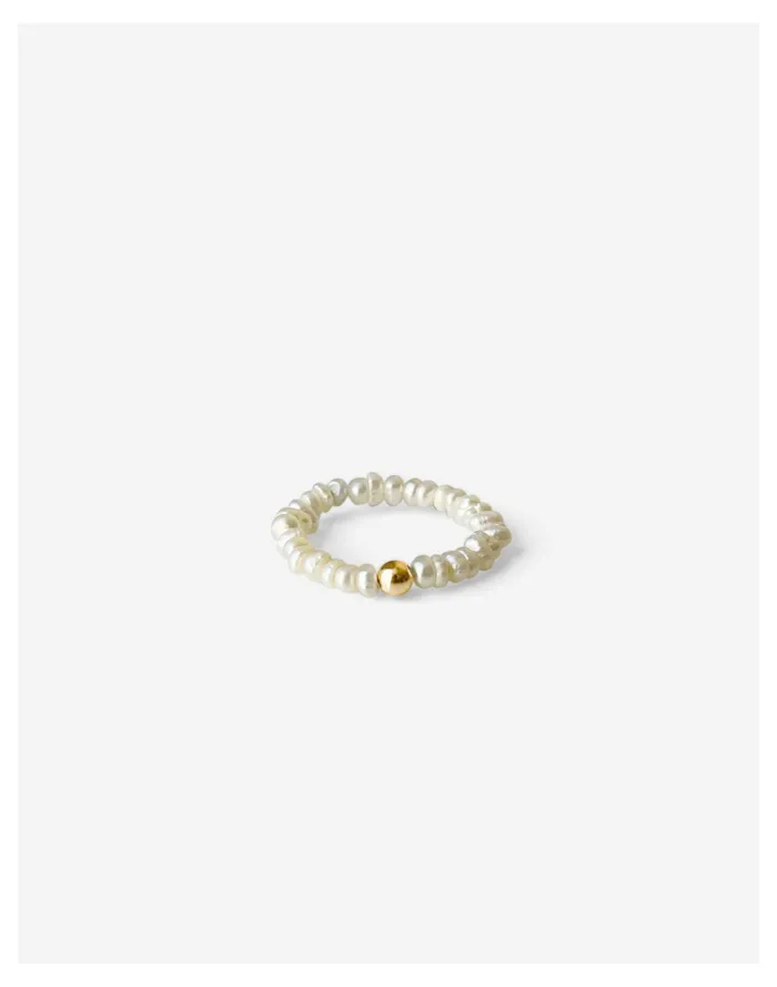 Women Kinn Biwa Pearl Ring Gold Madewell 14K GoldPlated