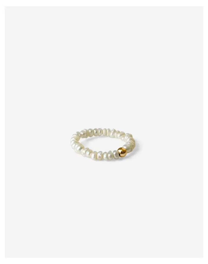 Women Kinn Biwa Pearl Ring Gold Madewell 14K GoldPlated Women Kinn Biwa Pearl Ring Gold Madewell 14K GoldPlated