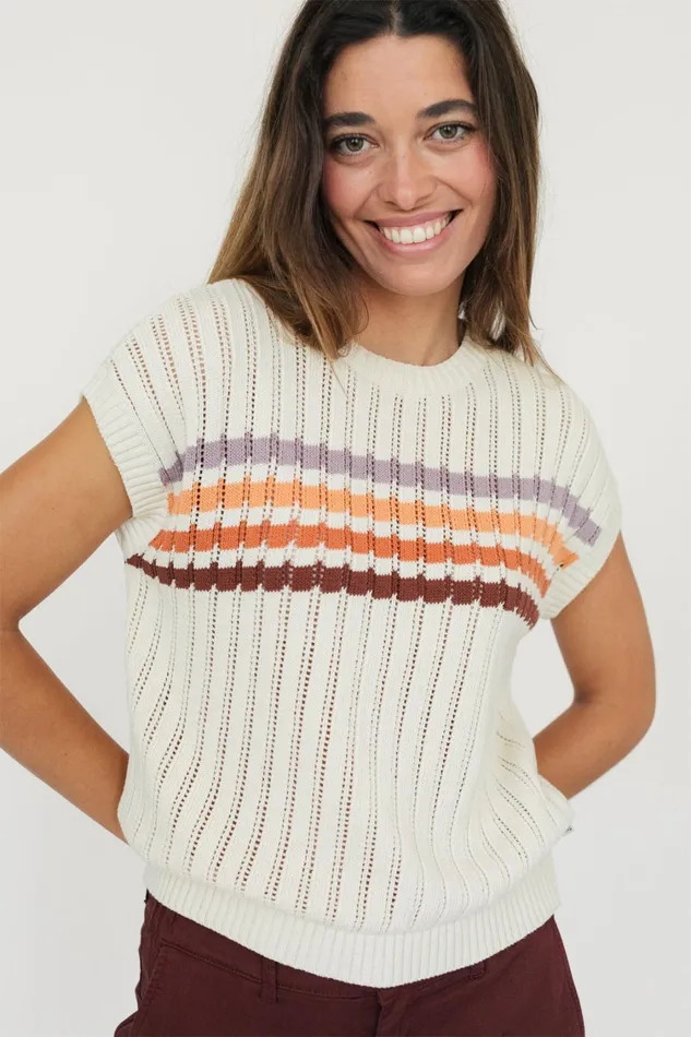 Women Knits Women 8211 Motutapu 8211 Ecru TWOTHIRDS Knits