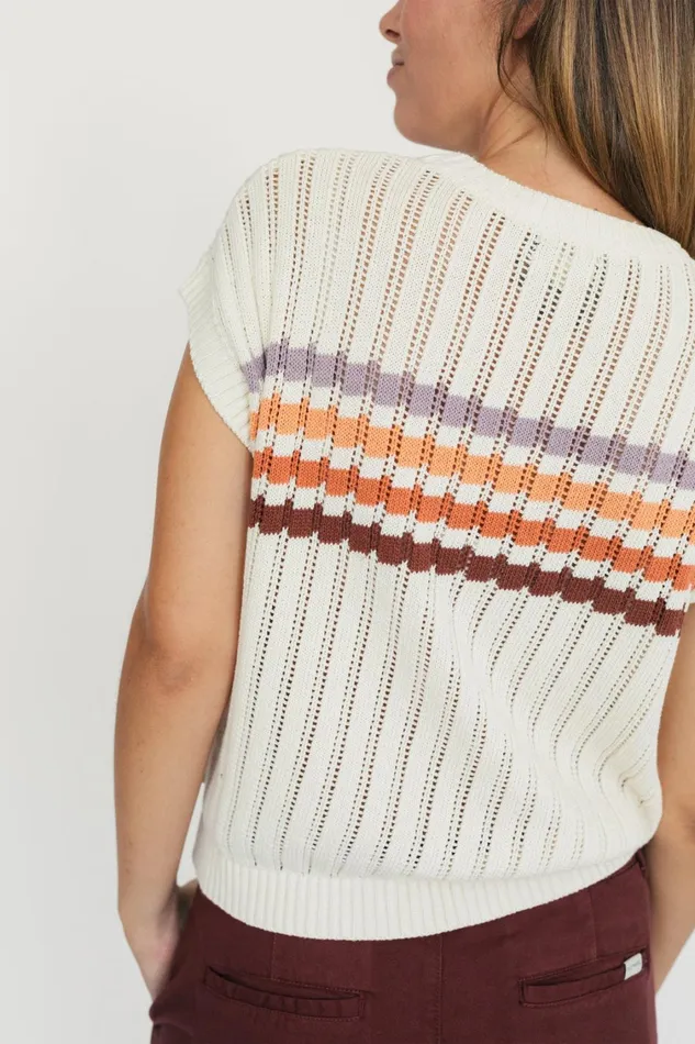 Women Knits Women 8211 Motutapu 8211 Ecru TWOTHIRDS Knits