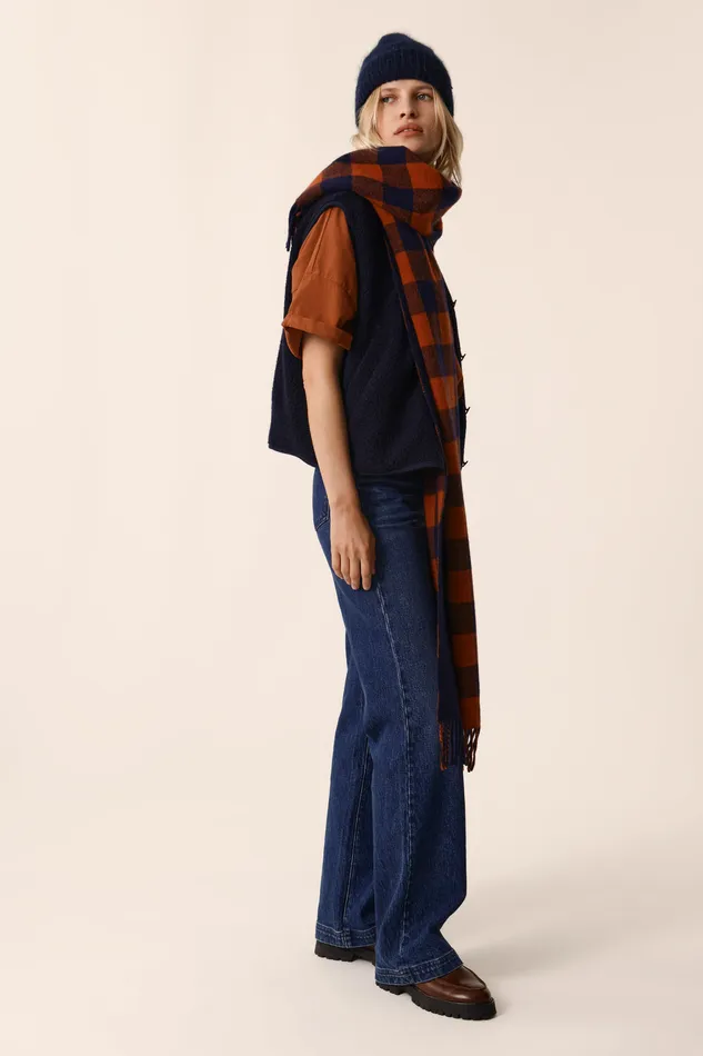 Women Knitted Waistcoat Zlata Marine Veste Laine Bleu Marine Des Petits Hauts Coats and Jackets